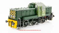 1413 Heljan Class 14 Diesel Locomotive number D9545 in BR Green livery with wasp stripes
